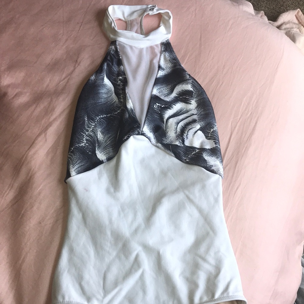 White eleve leotard